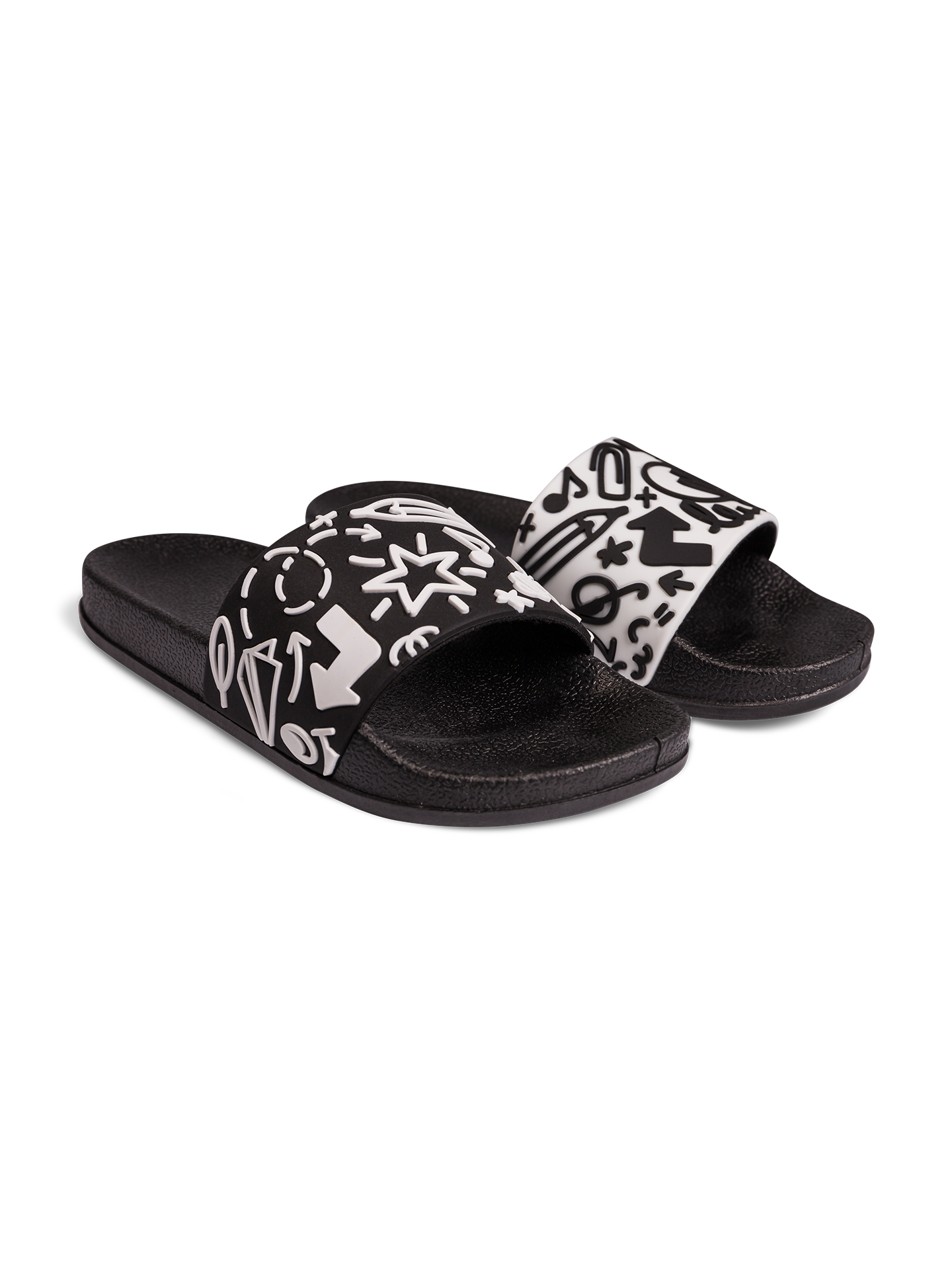 Chanclas infantiles alegres Garabatos