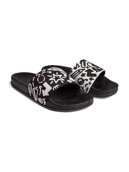 Chanclas infantiles alegres Garabatos