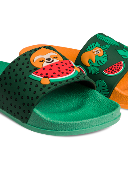 Chanclas infantiles alegres Ambiente de playa