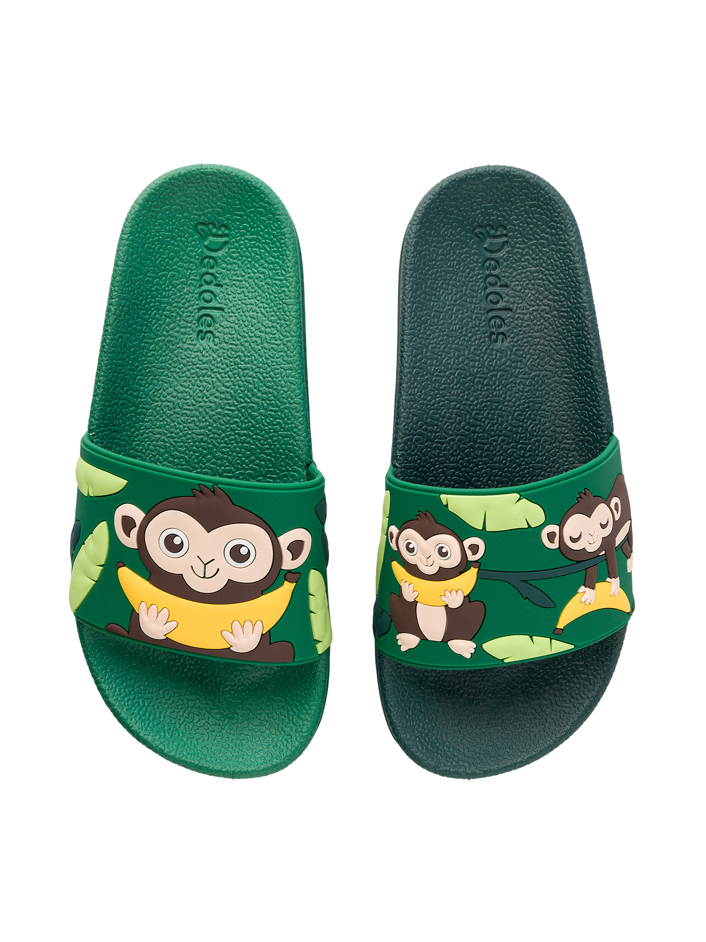 Chanclas infantiles alegres Mono en la jungla