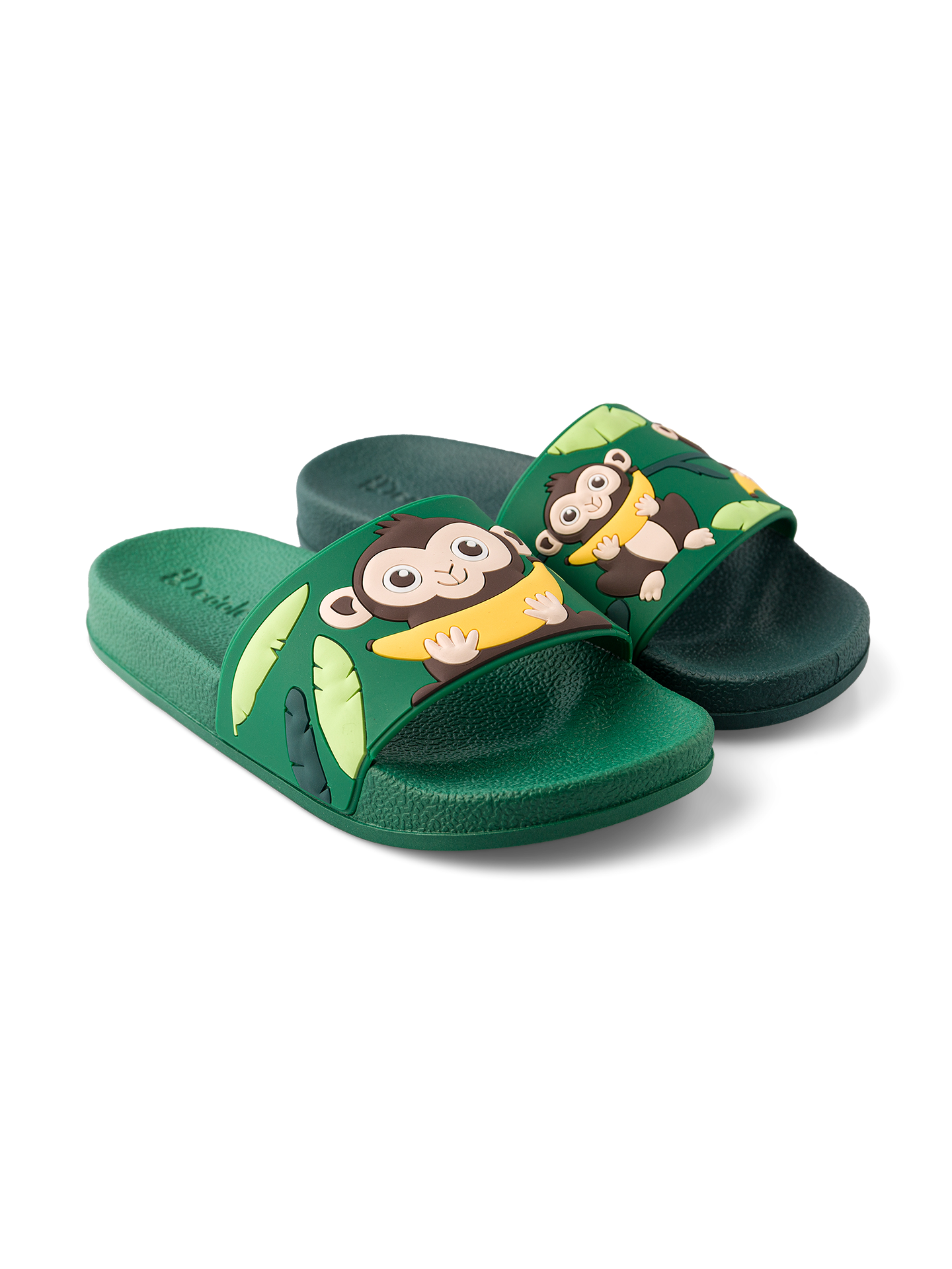 Chanclas infantiles alegres Mono en la jungla