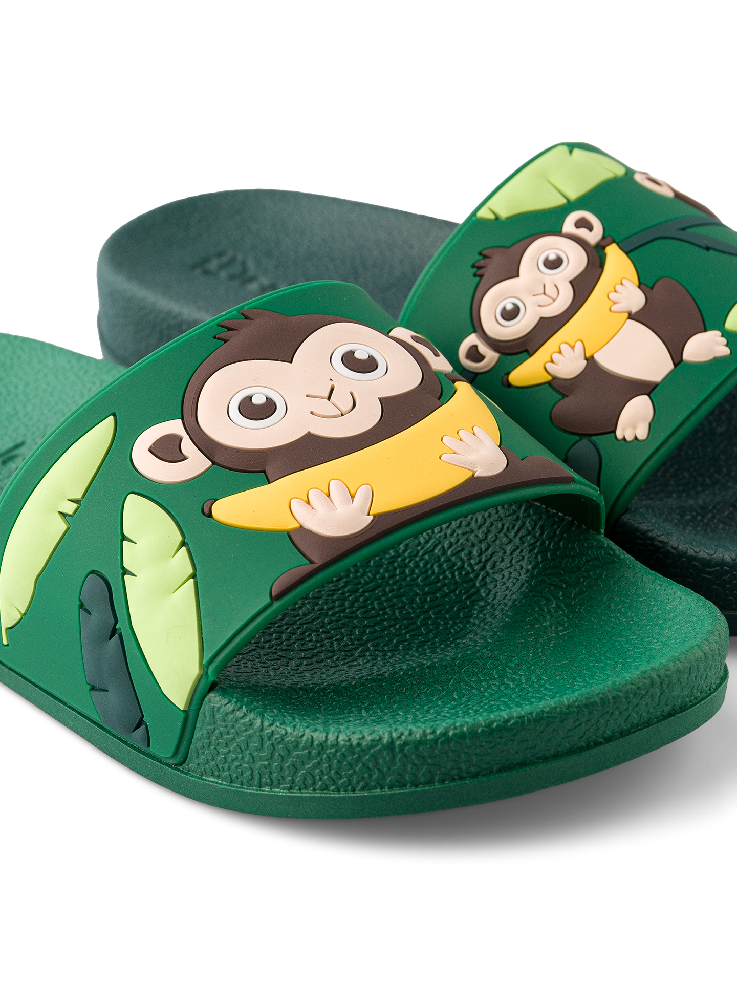 Chanclas infantiles alegres Mono en la jungla