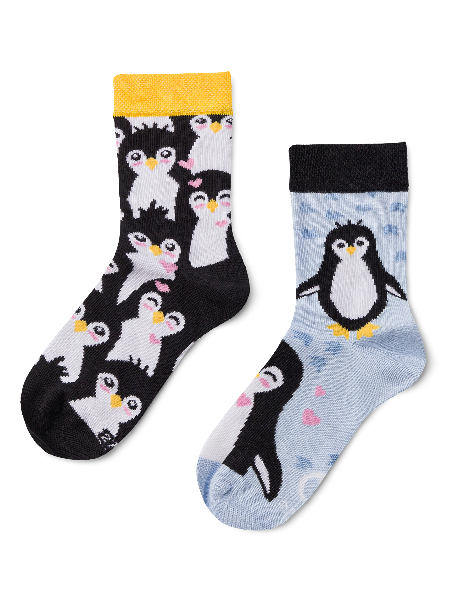 Calcetines infantiles alegres Pingüino en invierno