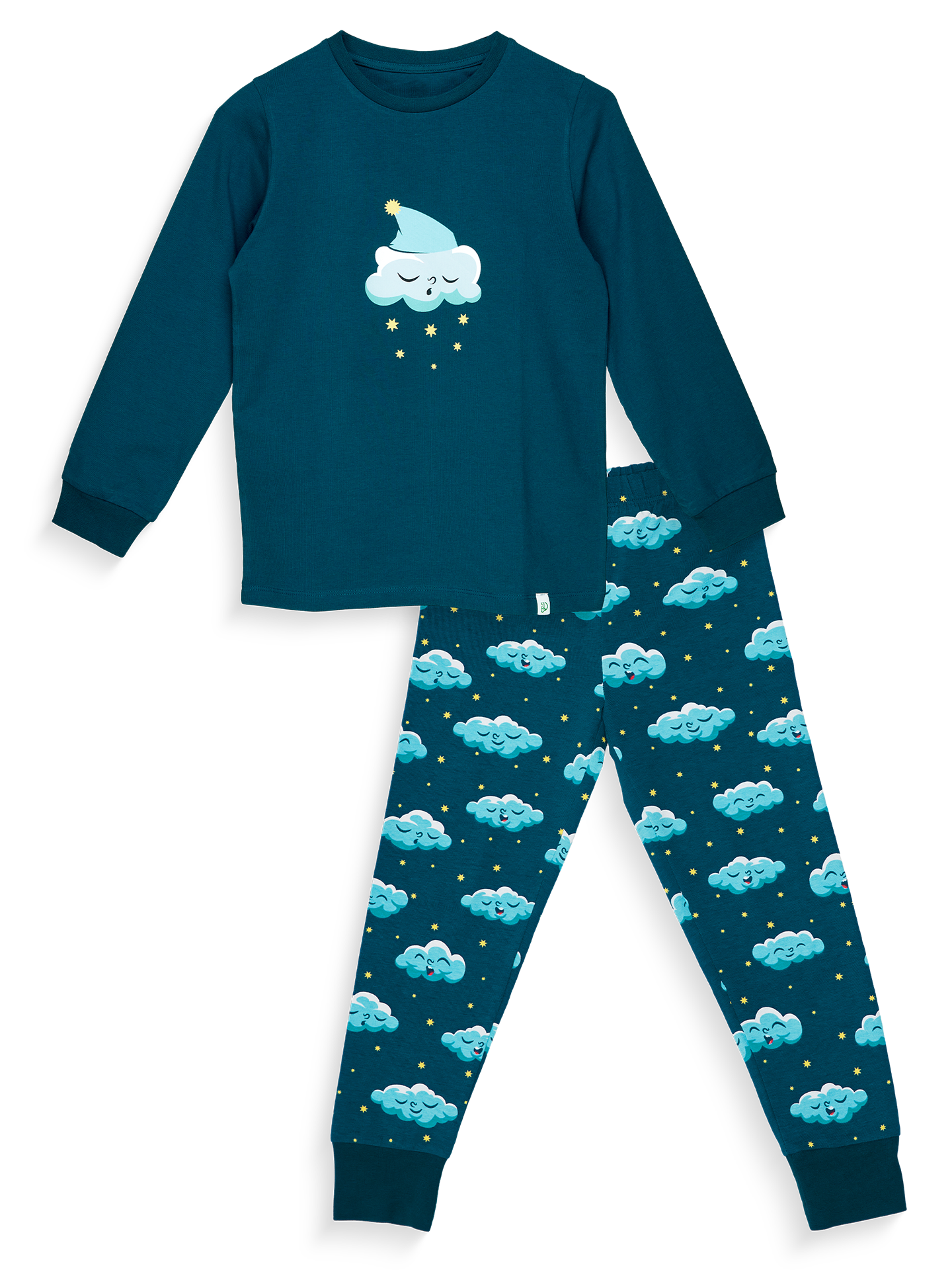 Pijama infantil alegre Nubes perezosas