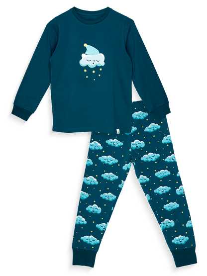 Pijama infantil alegre Nubes perezosas