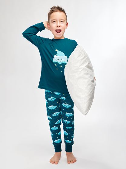 Pijama infantil alegre Nubes perezosas