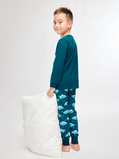 Pijama infantil alegre Nubes perezosas