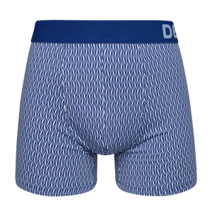 Bóxeres para hombre estampados en azul y gris