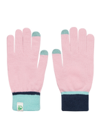 Guantes de punto Rosa claro y azul