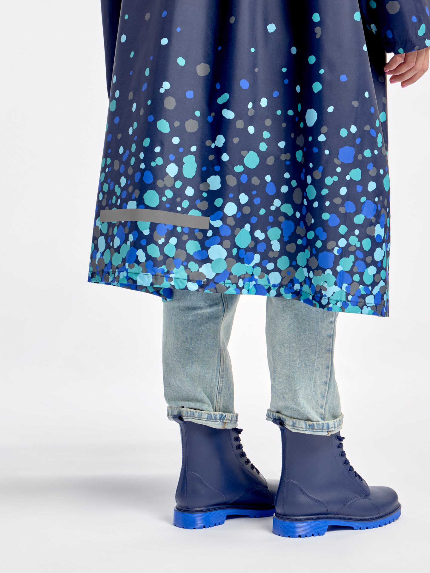 Impermeable alegre Gotas de lluvia