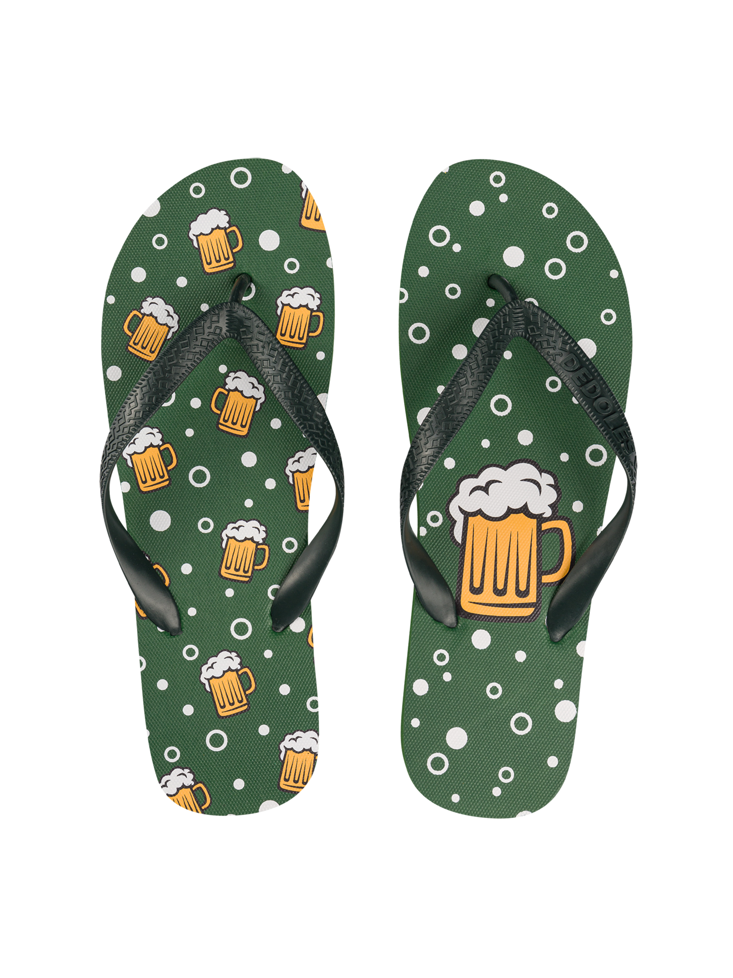 Chancletas alegres Cerveza y burbujas