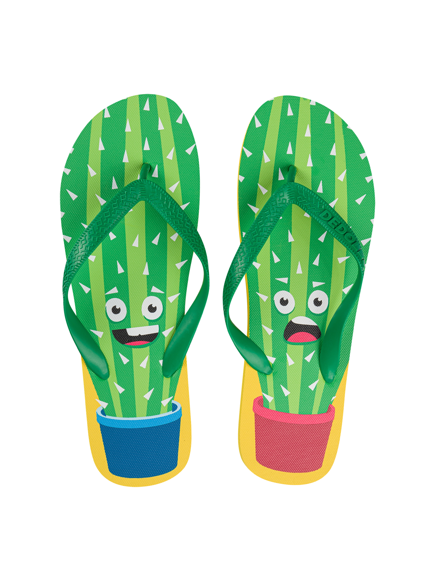 Chancletas alegres Cactus divertido