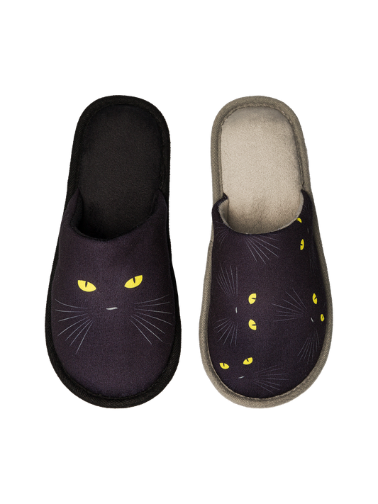 Pantuflas alegres Ojos de gato