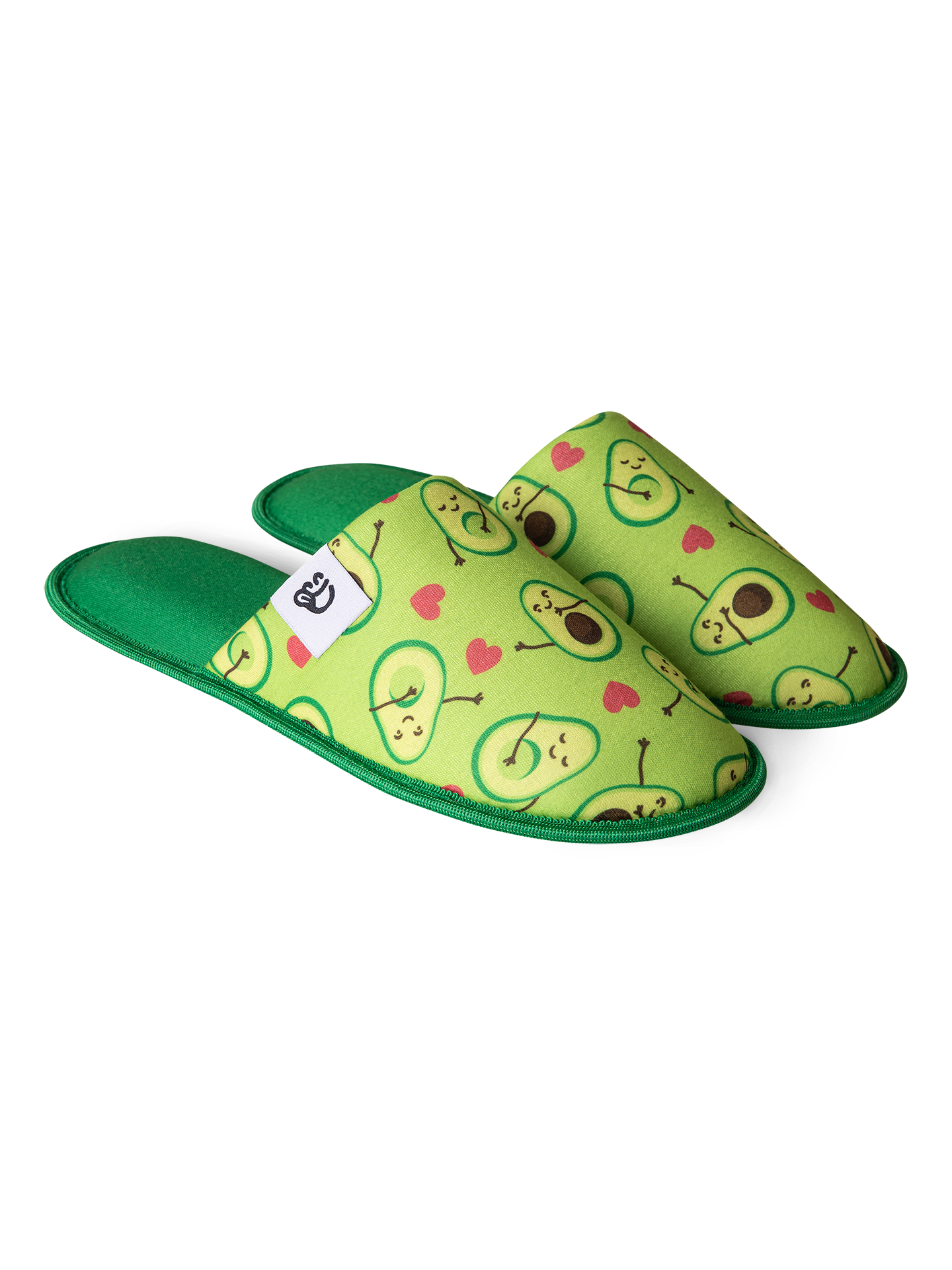 Pantuflas alegres Amor por los aguacates