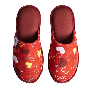 Pantuflas alegres Corazones