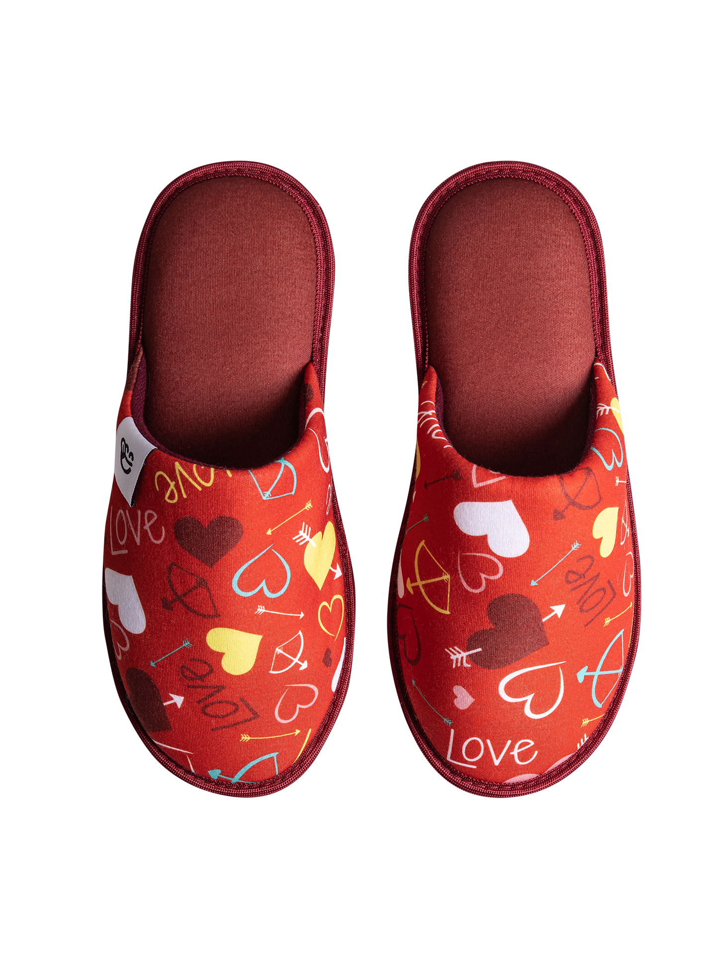 Pantuflas alegres Corazones