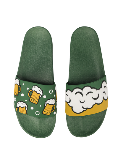 Chanclas alegres Cerveza y burbujas