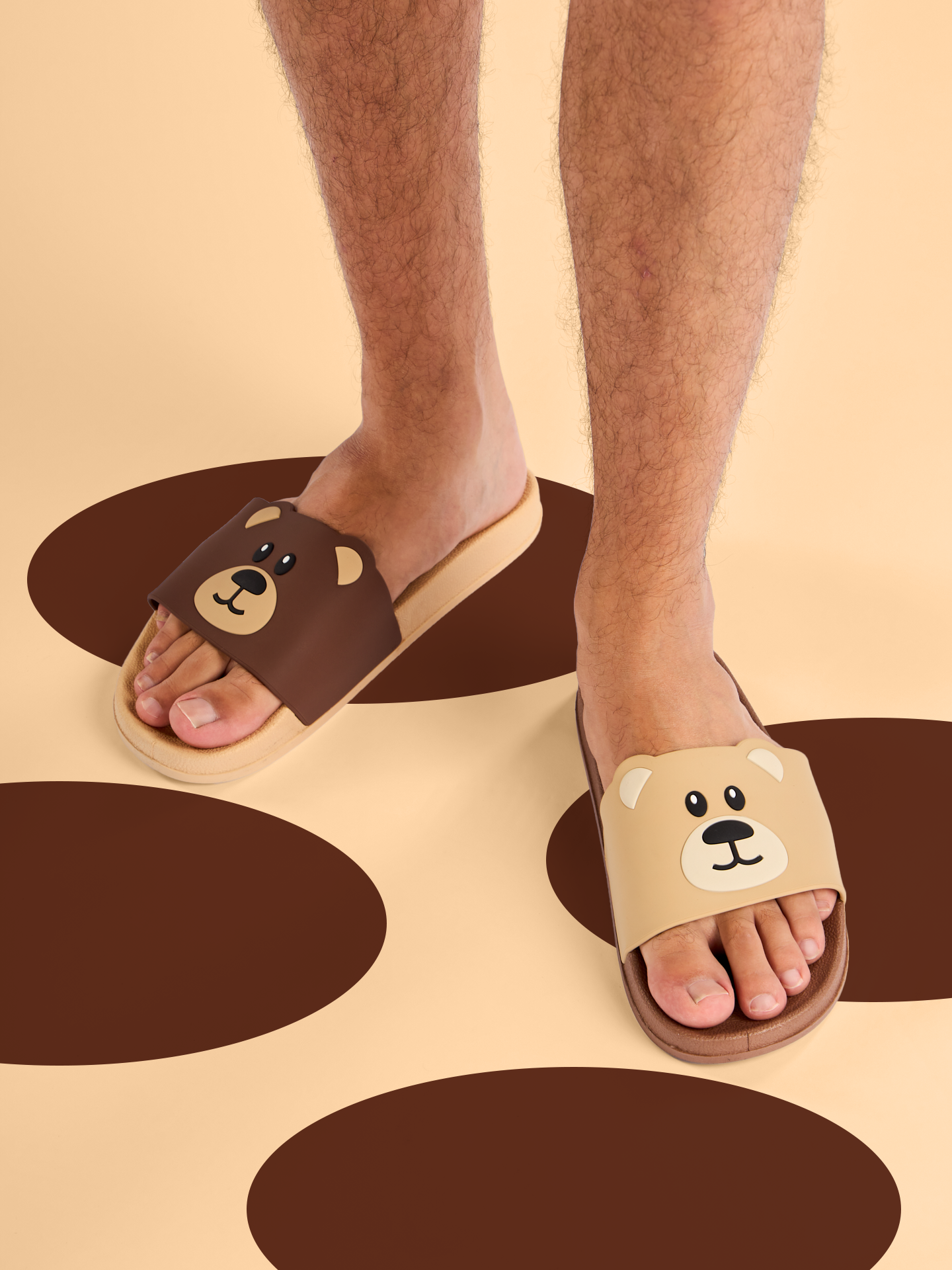 Chanclas alegres Oso