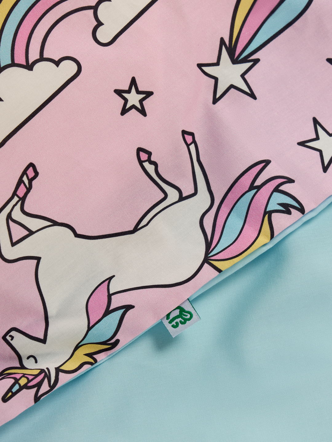 Juego de cama alegre Unicornio arcoíris