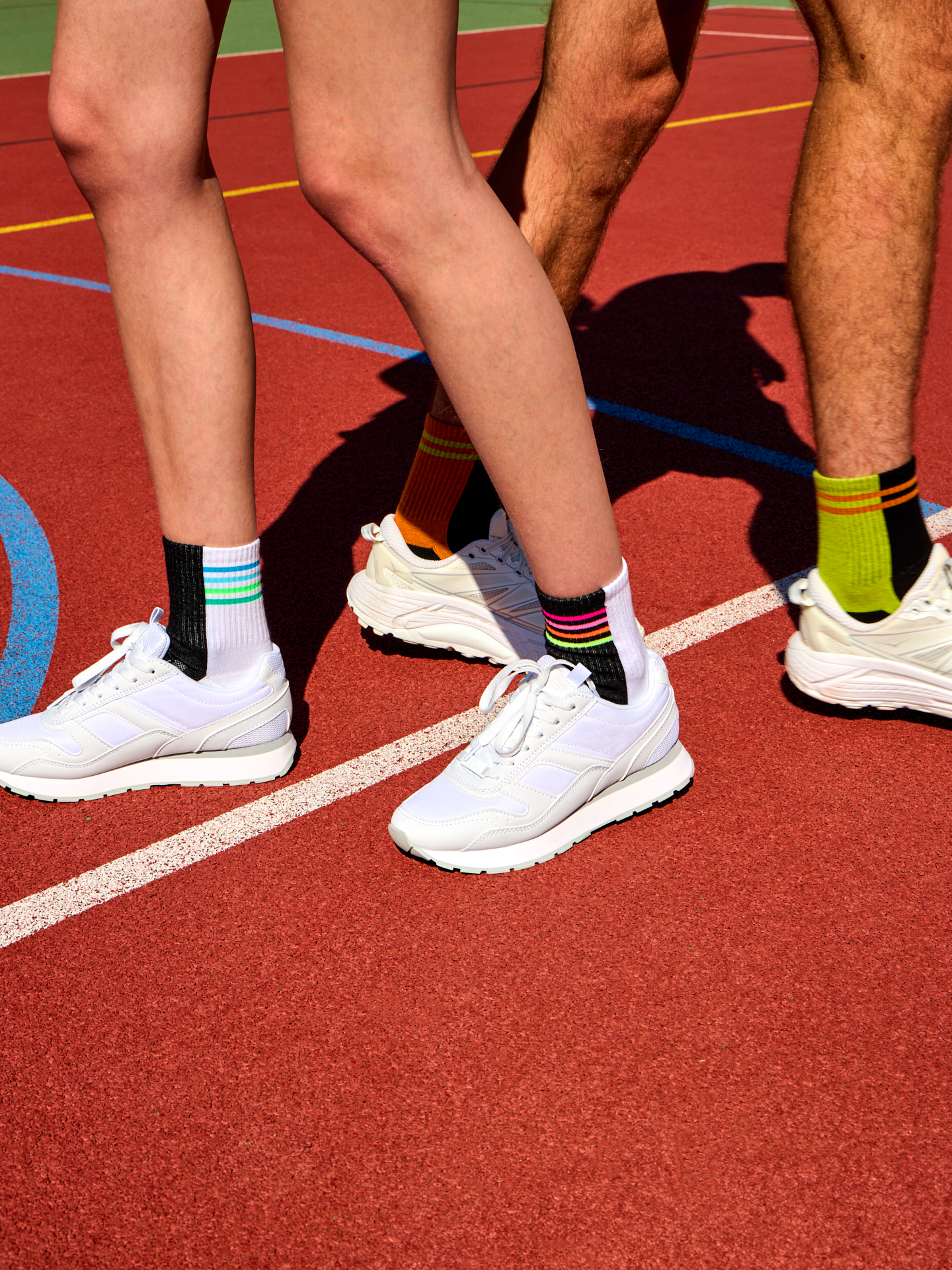 Calcetines de deporte funcionales alegres Marcha en arco iris