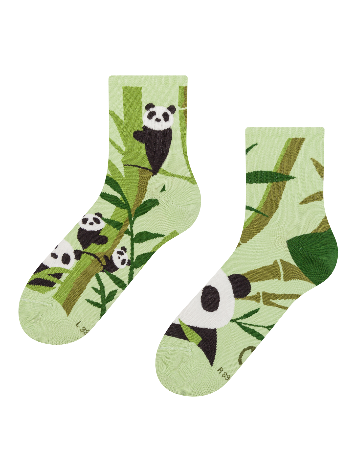 Calcetines de deporte alegres Pandas y bambú