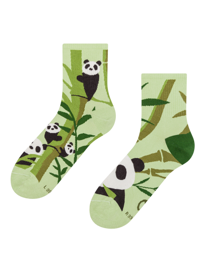 Calcetines de deporte alegres Pandas y bambú