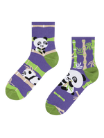 Calcetines de deporte alegres Panda acróbata