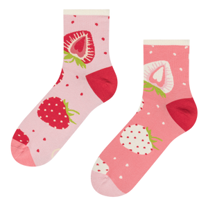 Calcetines de deporte alegres Fresas dulces