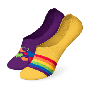 Calcetines invisibles alegres Amor multicolor