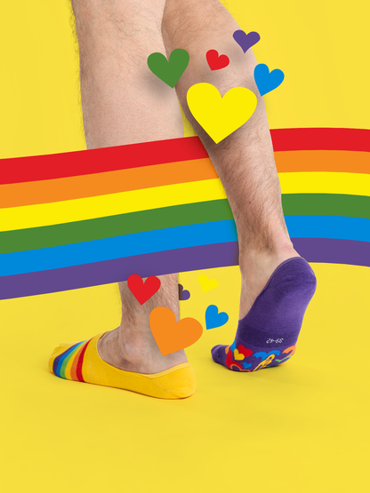 Calcetines invisibles alegres Amor multicolor