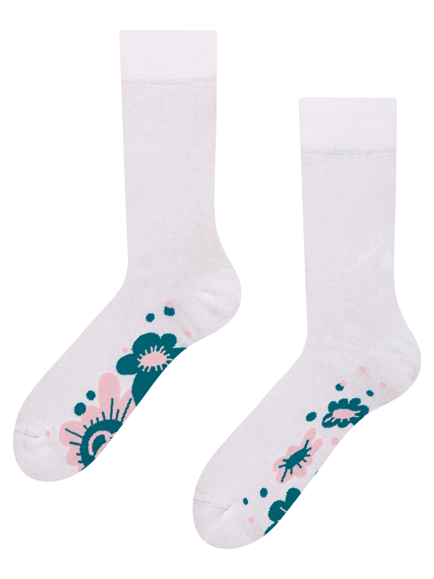 Calcetines alegres Flores pastel