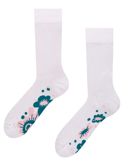 Calcetines alegres Flores pastel