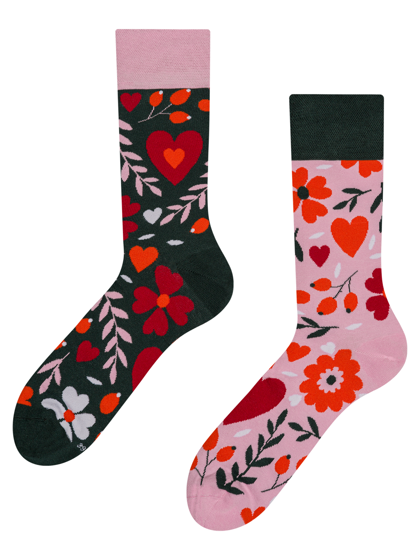 Calcetines alegres Amor floral