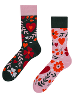 Calcetines alegres Amor floral