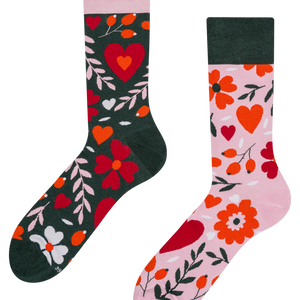 Calcetines alegres Amor floral