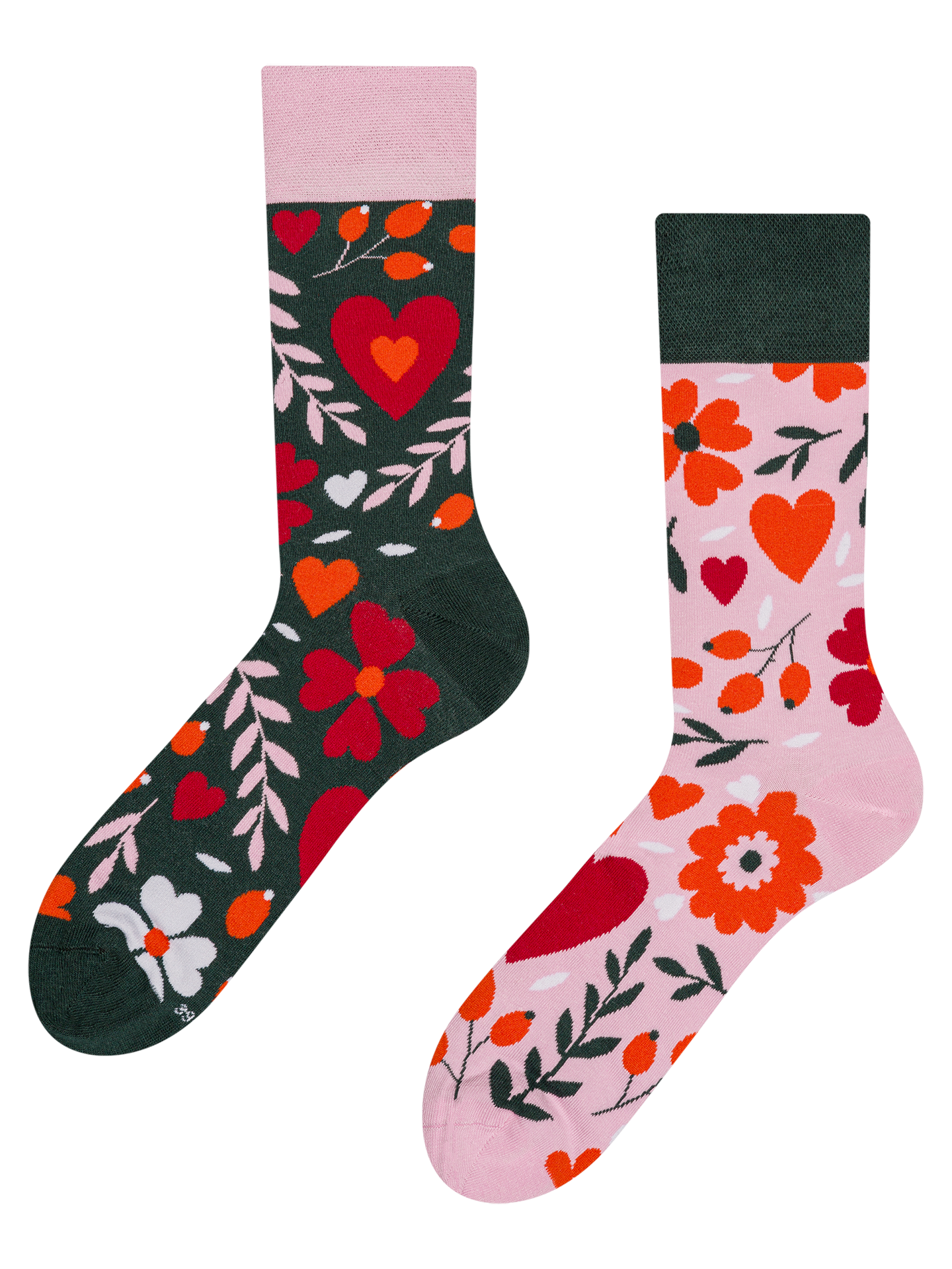 Calcetines alegres Amor floral