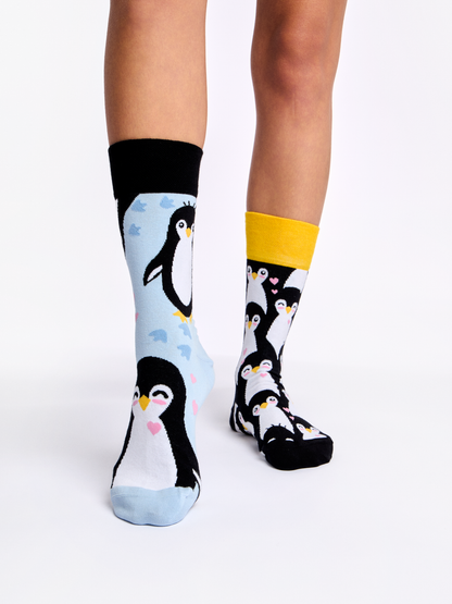 Calcetines alegres Pingüino en invierno