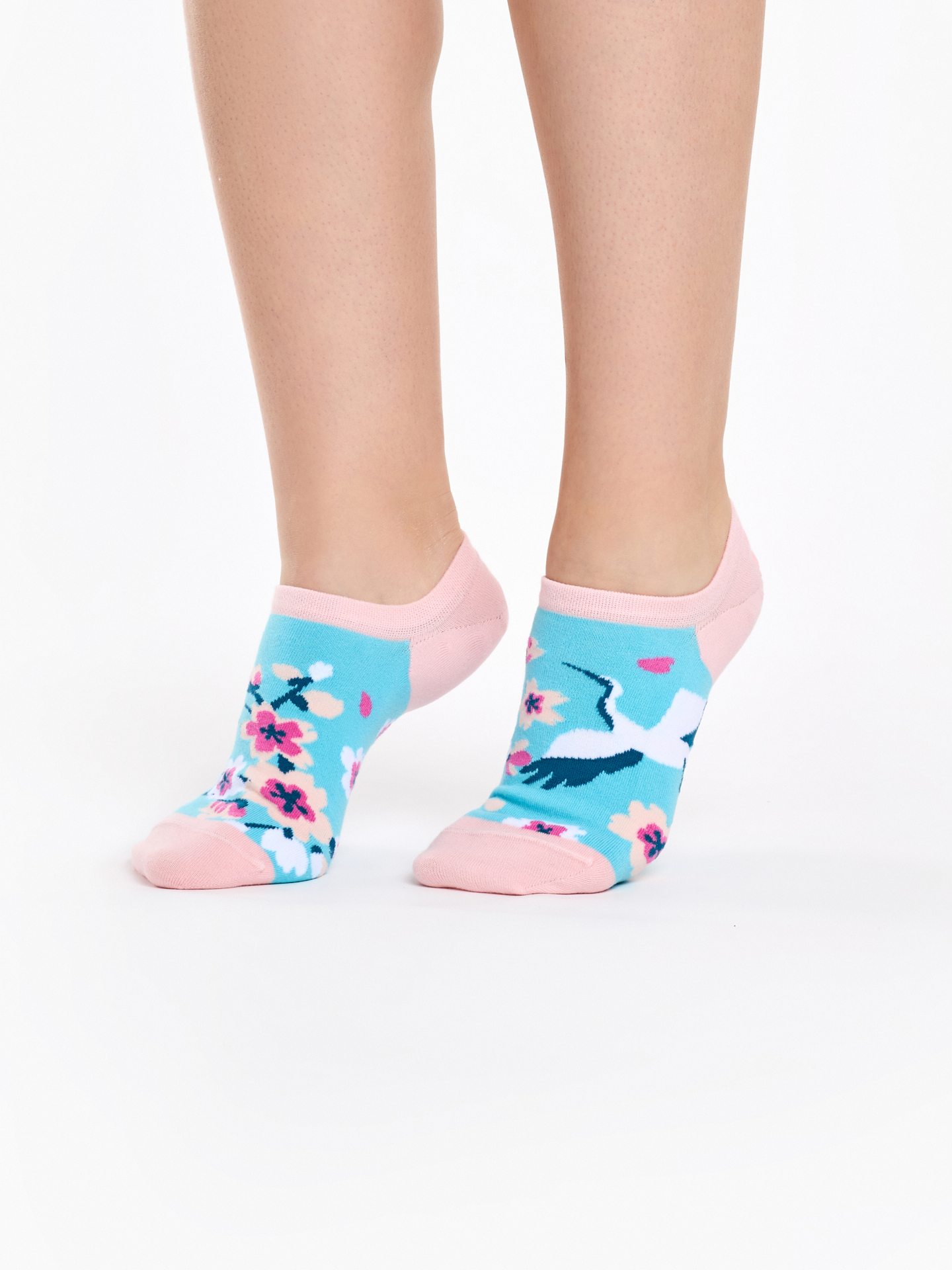 Calcetines sneakers alegres Sakura y garza