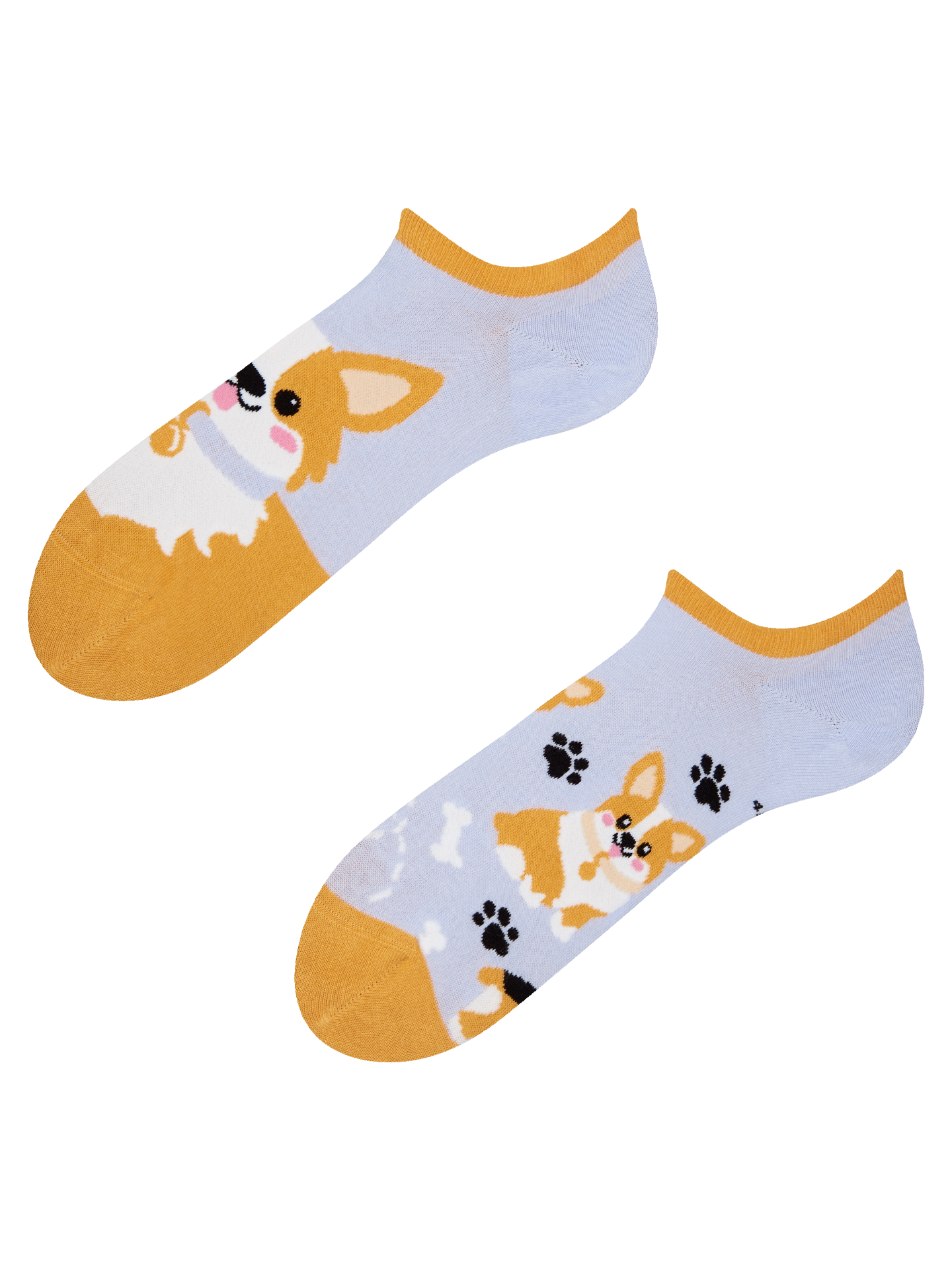 Calcetines sneakers alegres Perro Corgi