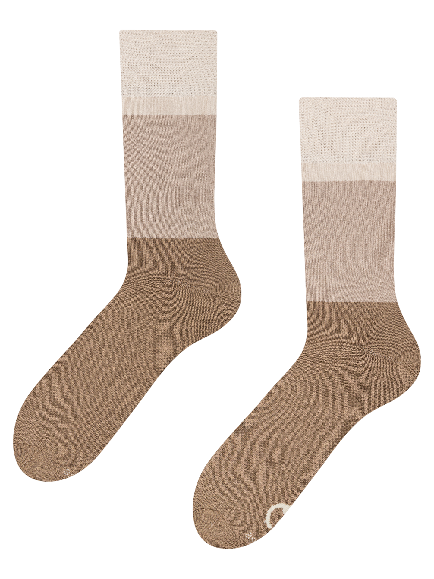 Calcetines de invierno Beige tricolor