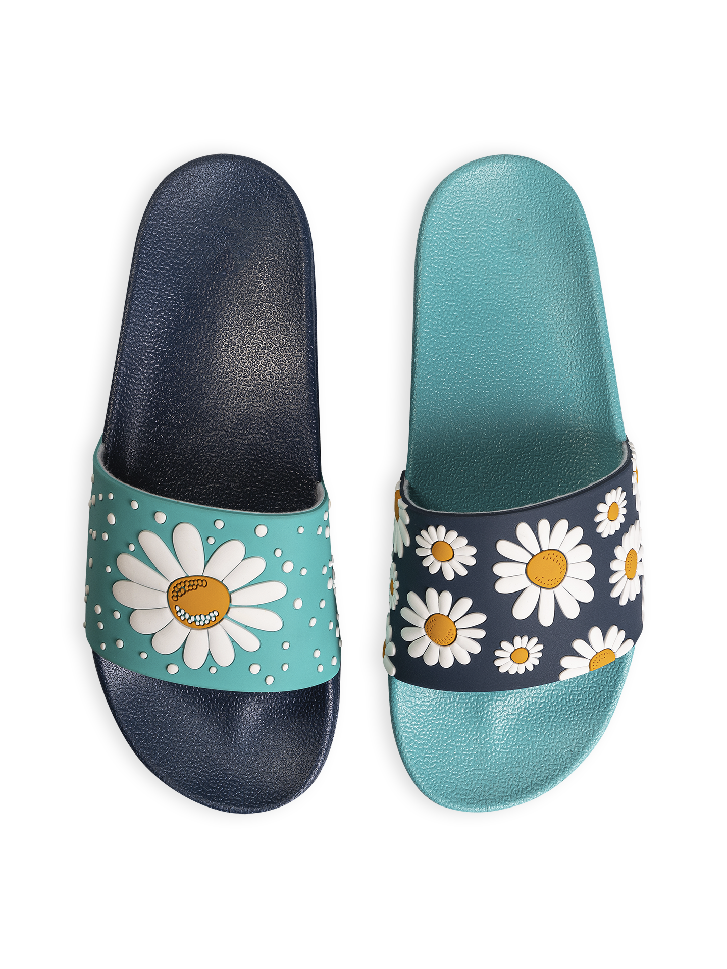 Chanclas alegres Flor de margarita