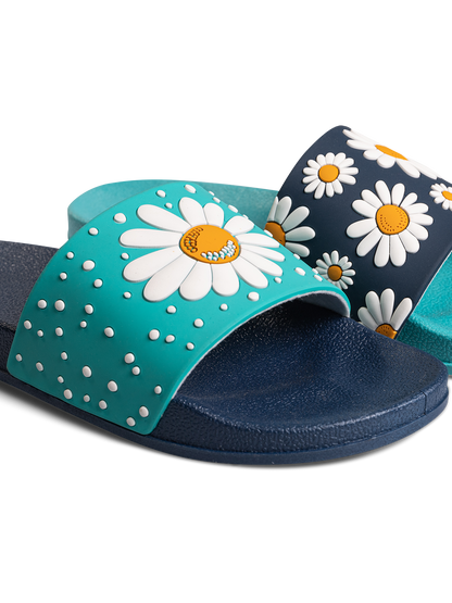 Chanclas alegres Flor de margarita