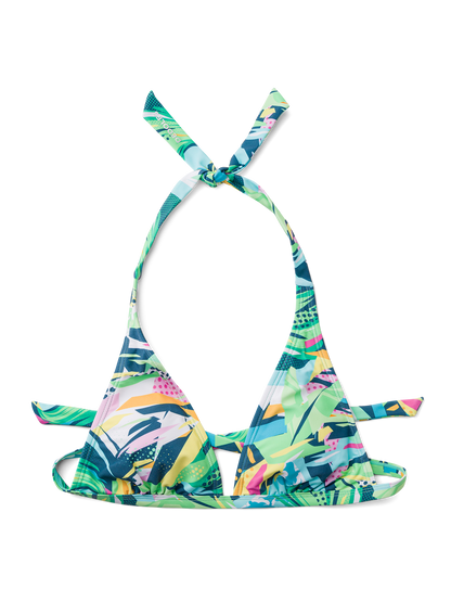 Top triangular alegre de bikini Pop Art