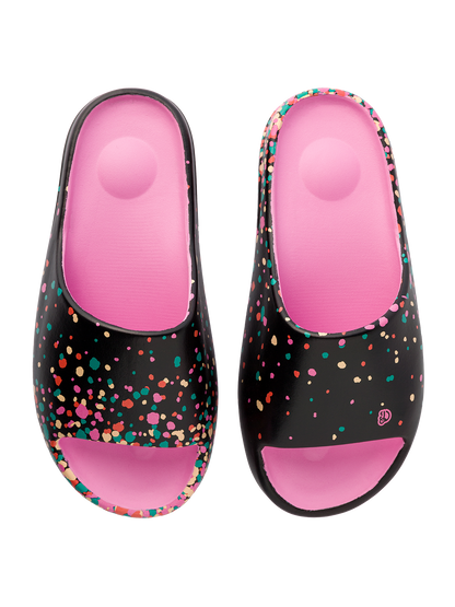 Sandalias alegres chunky Gotas de colores