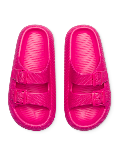 Sandalias con plataforma para mujer Rosa frambuesa