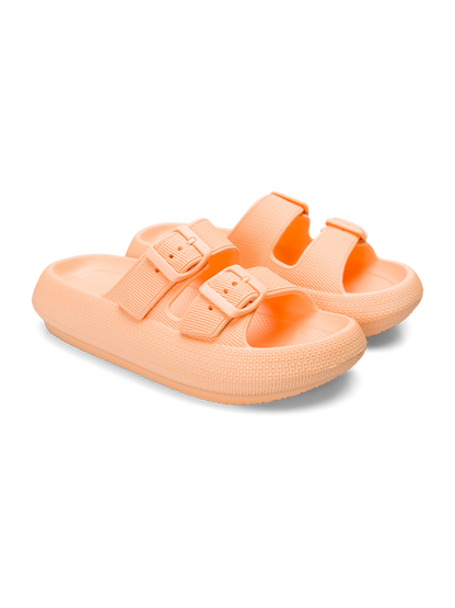 Sandalias con plataforma para mujer Melocotón claro