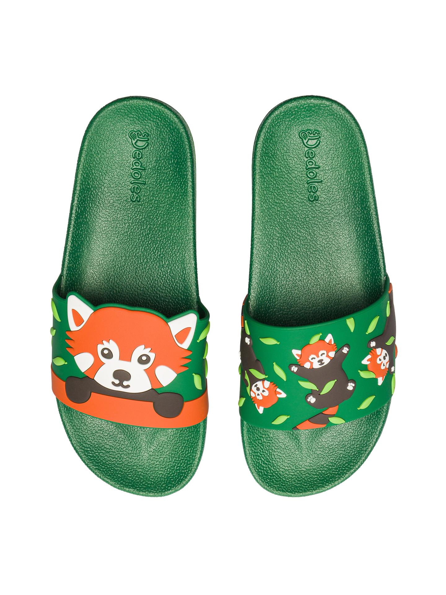 Chanclas alegres Panda rojo