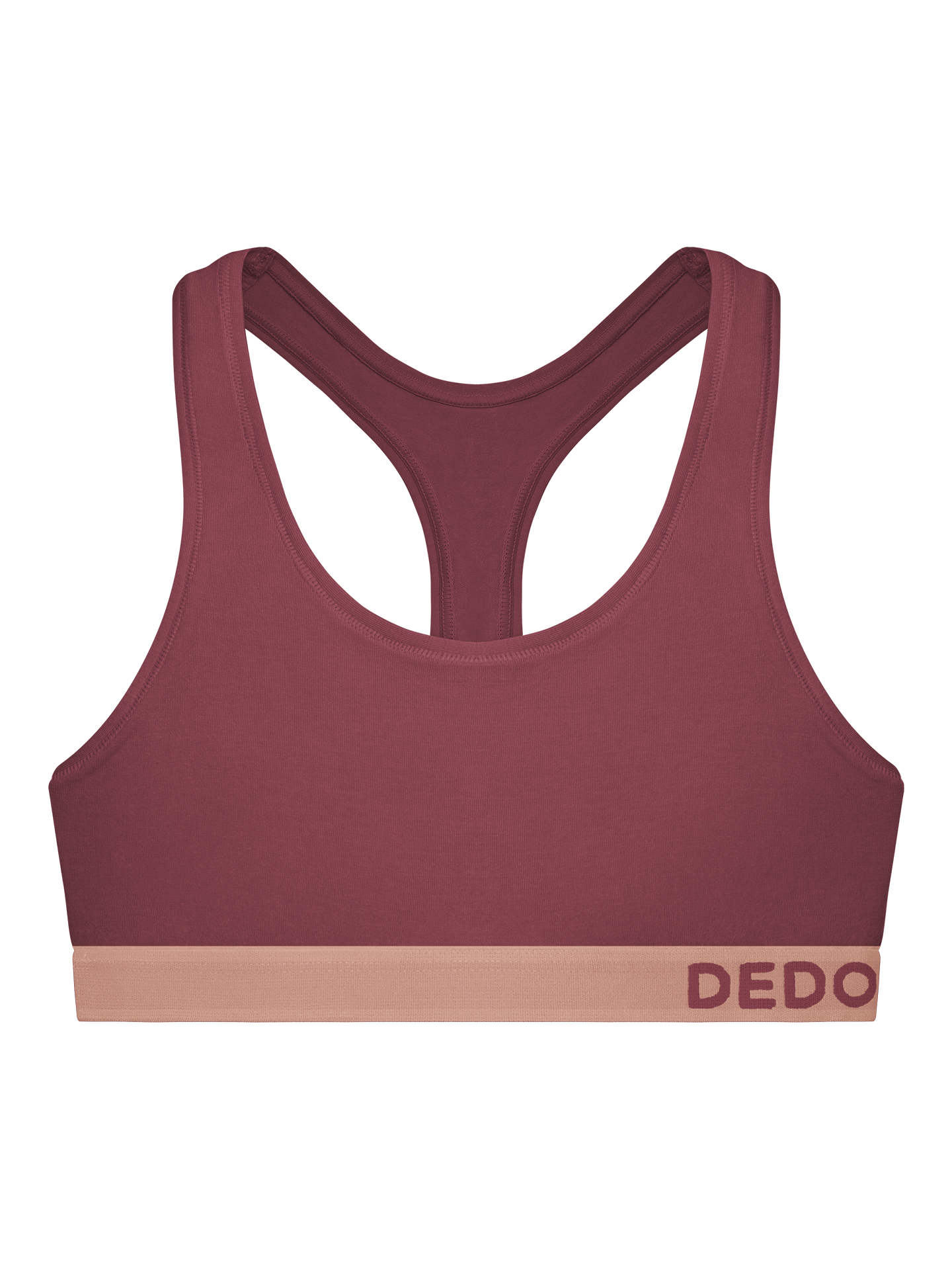 Bralette para mujer rojo tierra