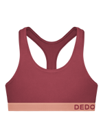 Bralette para mujer rojo tierra