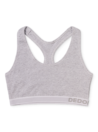 Bralette para mujer Gris jaspeado